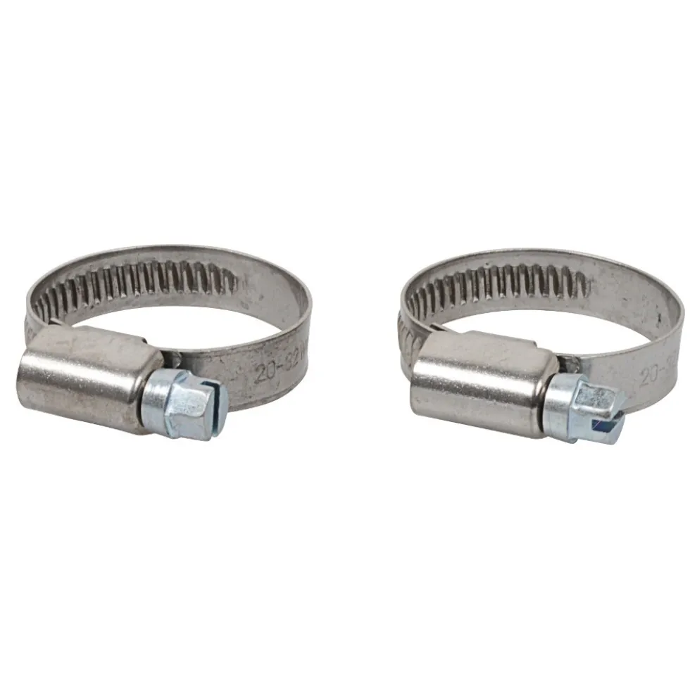 Schlauchklemmen-Set 2er 20-32 mm Breite 9 mm Edelstahl