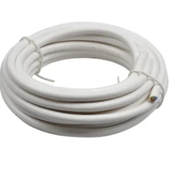 Schlauchleitung H03VV-F 3G 3 x 1,5 mm² 5 m PVC rund weiß