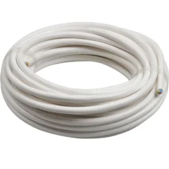 Schlauchleitung H03VV-F 3G 3 x 0,75 mm² 10 m PVC rund weiß