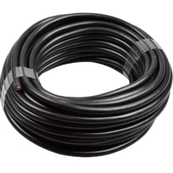 Schlauchleitung H03VV-F 2 x 0,75 mm² 10 m PVC rund schwarz