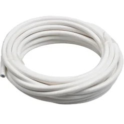 Schlauchleitung H03VV-F 2 x 0,75 mm² 10 m PVC rund weiß