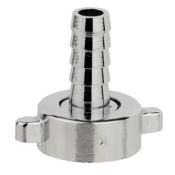 Schlauchverschraubung 2-teilig für ½" Schlauch aus verchromtem Metall ¾"IG