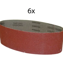 Schleifband 76x533 mm K100 6-tlg.