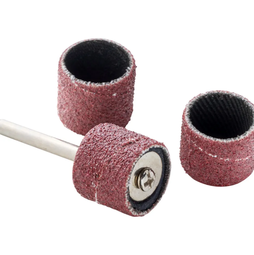 Schleifdorn Ø 12,7 mm mit 3 Schleifhülsen K 120