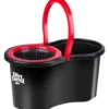 Schleuder-Mopp-Set mit Edelstahlgriff und 360° Drehkopf