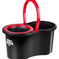Schleuder-Mopp-Set mit Edelstahlgriff und 360° Drehkopf