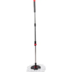 Schleuder-Mopp-Set mit Edelstahlgriff und 360° Drehkopf