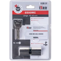 Schließzylinder 6500MC, 40-40 mm magnetisch gesichert mit Schlüsseln