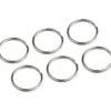 Schlüsselring 30 mm, Stahl vernickelt, 6 Stück