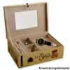 Schmuckkoffer aus Kunstleder, gold, Design "London Shopping" - B-Ware
