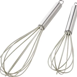 Schneebesen Silikon 2er Set in Grau