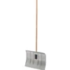 Schneeschieber 50 cm aus Aluminium mit Holzstiel