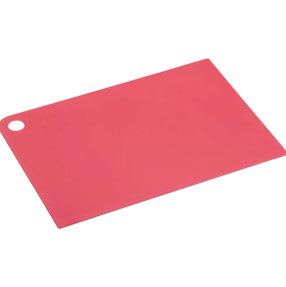 Schneidbrett groß, Kunststoff, 24,5 x 34,5 x 0,2 cm, Rot