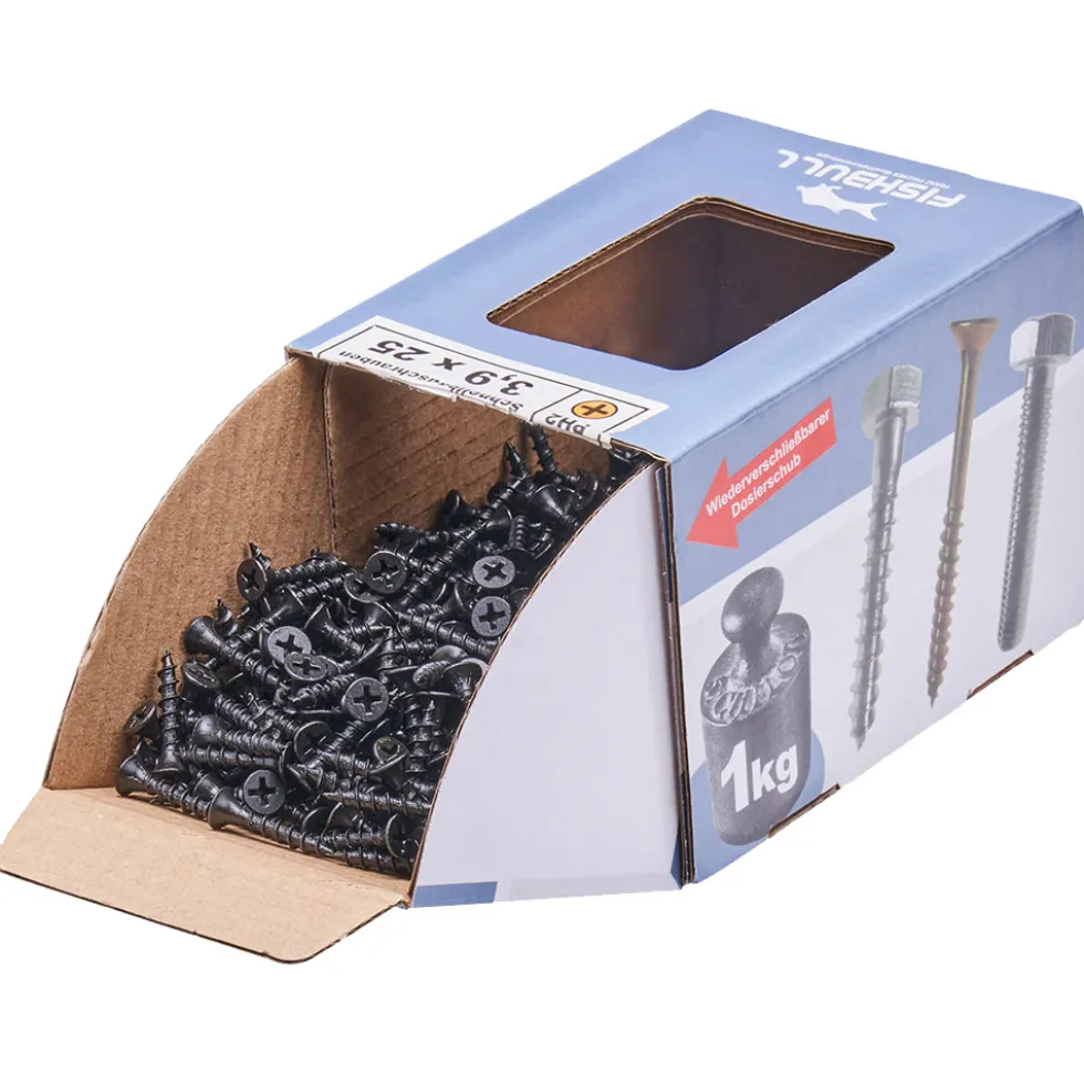 Schnellbauschraube 3,9x25 mm 1kg FISHBULL-Pack Grobgewinde Kreuzschlitz