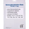 Schraubendreher-Satz mit T-Profil, 11-teilig, CrV-Stahl