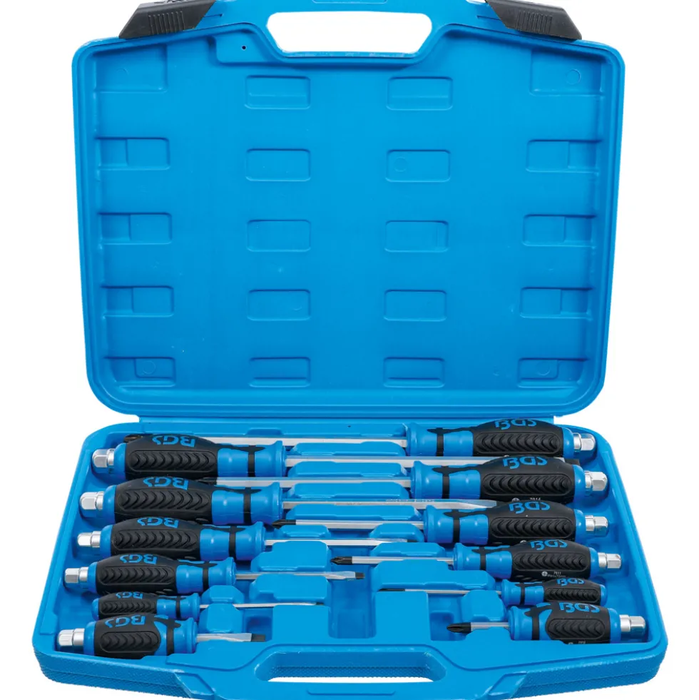 Schraubendreher-Satz 12-teilig Kreuzschlitz, Schlitz