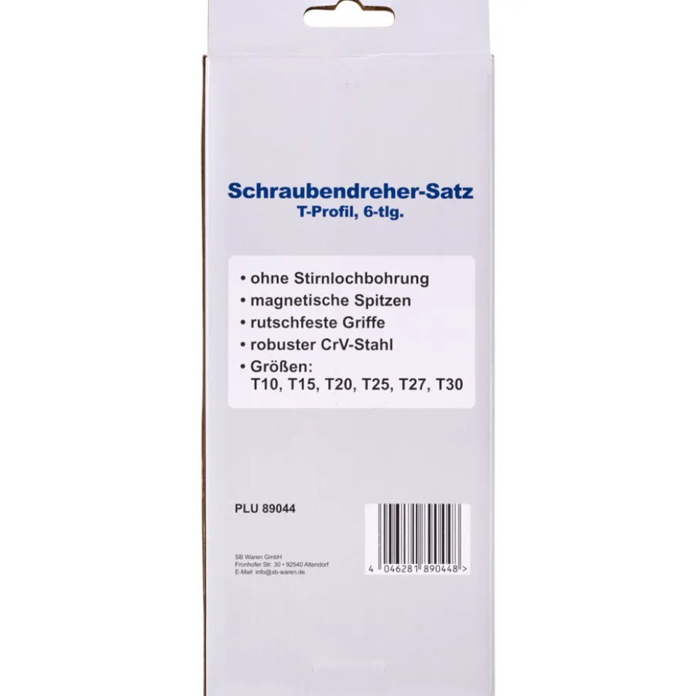 Schraubendreher-Satz T-Profil, 6-teilig, CrV-Stahl