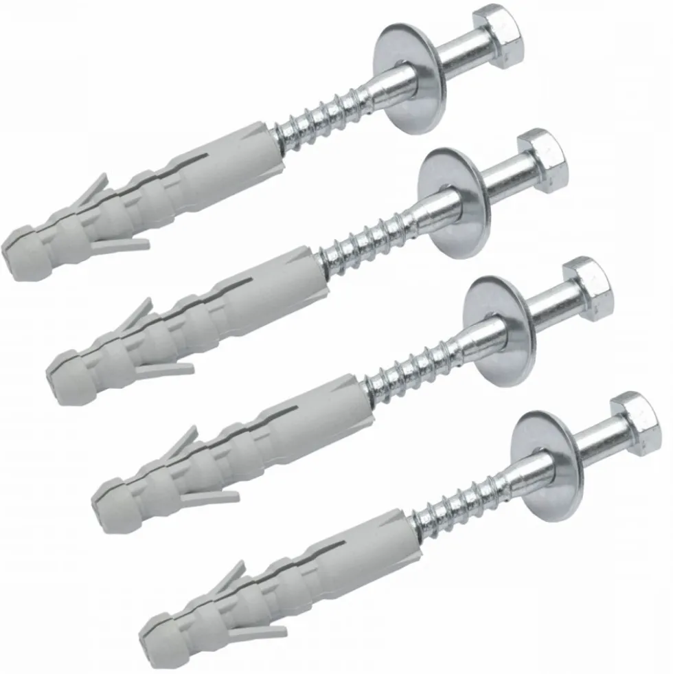 Schraubensatz für Mauerhalter 4xSchrauben/Dübel/Unterlegscheiben Schraubenset