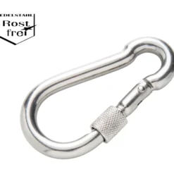 Schraubkarabiner 80 x 30 mm Edelstahl