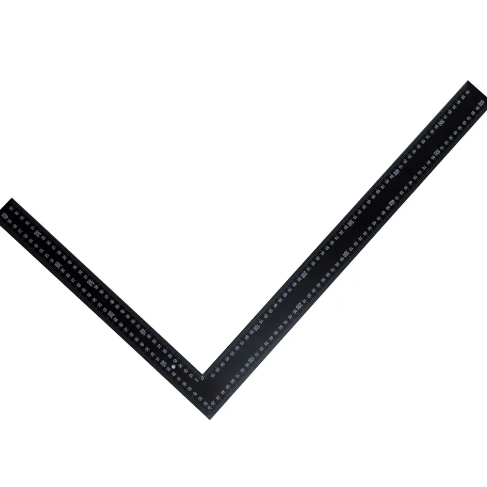 Schreinerwinkel 90° 40x60cm schwarz Zimmermannswinkel Messwinkel Anschlagwinkel