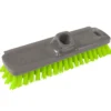 Schrubber 22 cm grau-grün mit Kunststoffborsten und Gewinde