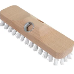 Schrubber 23 cm in Weiß aus Holz