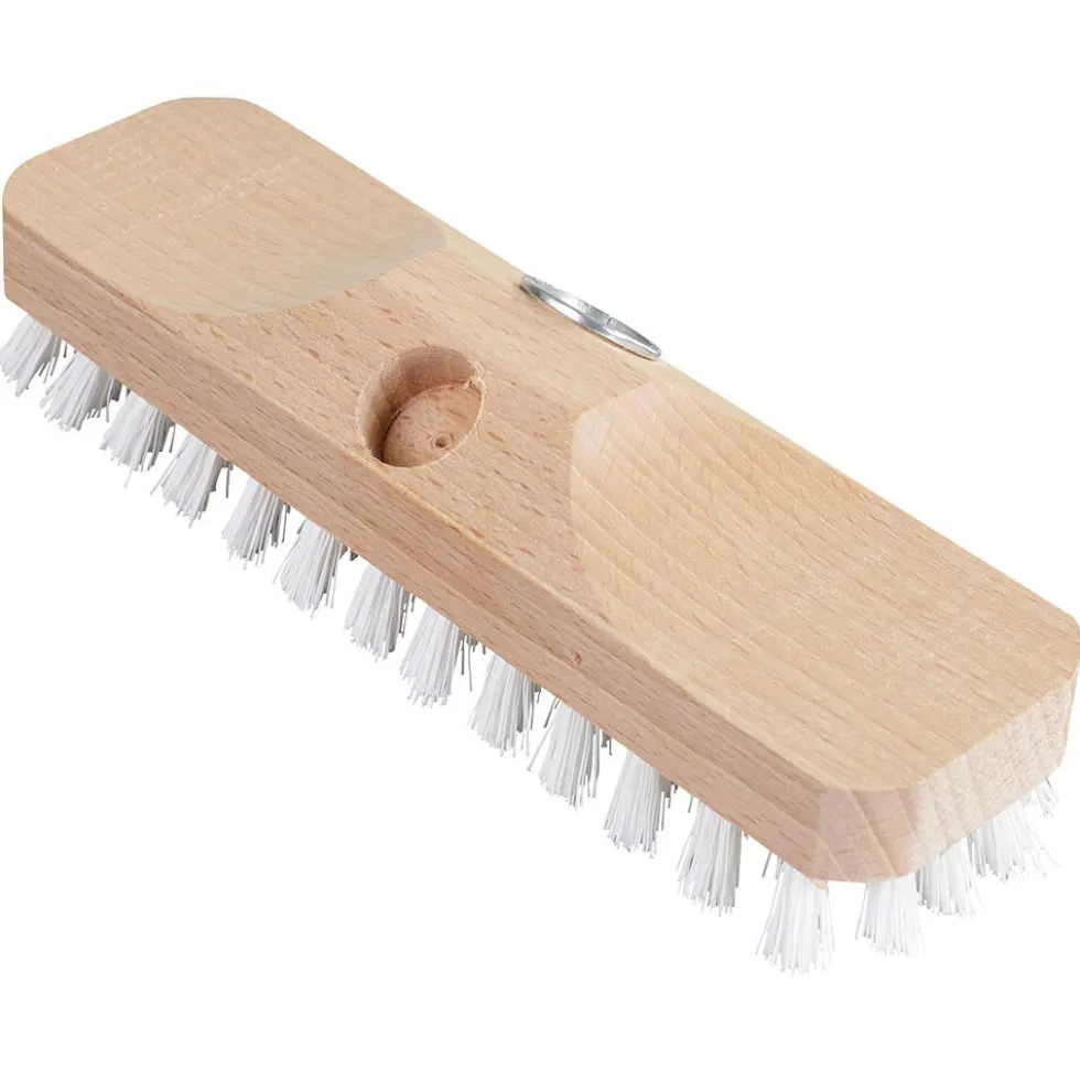 Schrubber 23 cm in Weiß aus Holz