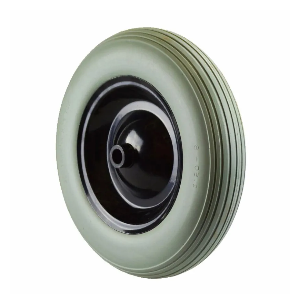Schubkarrenrad Ø380 mm 3.50-8" auf Metallfelge, Vollgummi