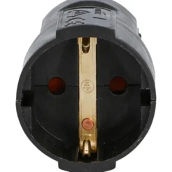Schutzkontakt Kupplung Kunststoff IP20 schwarz