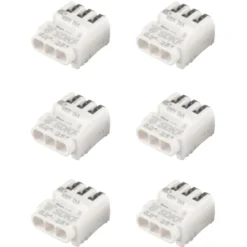 SDK-Abzweigverbinder 3-polig 0,2-0,25 mm² Set 6-teilig