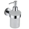 Seifenspender Chrom und Glas