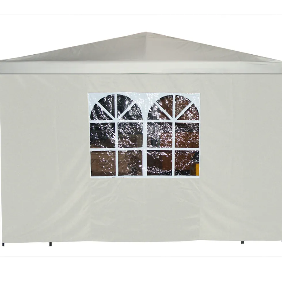 Seitenteil mit Fenster für Pavillon 3 x 3 m, Ecru