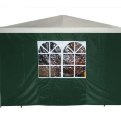 Seitenteil mit Fenster für Pavillon 3 x 3 m, Grün
