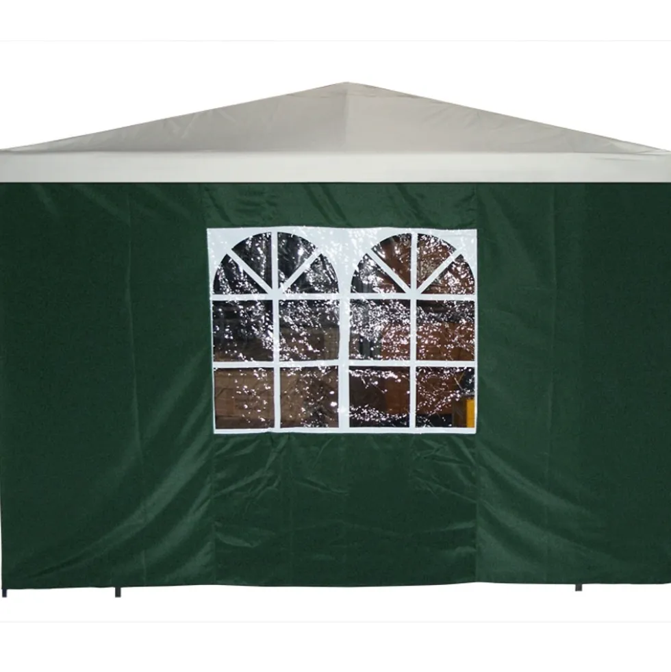 Seitenteil mit Fenster für Pavillon 3 x 3 m, Grün