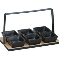 Servierplatte mit 6 Schalen