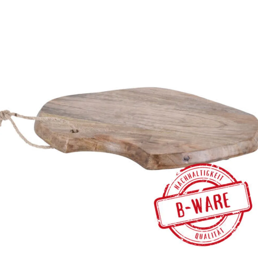 Serviertablett aus Mangoholz, 43 x 33 x 2,5 cm - B-Ware
