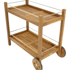 Servierwagen aus Akazienholz