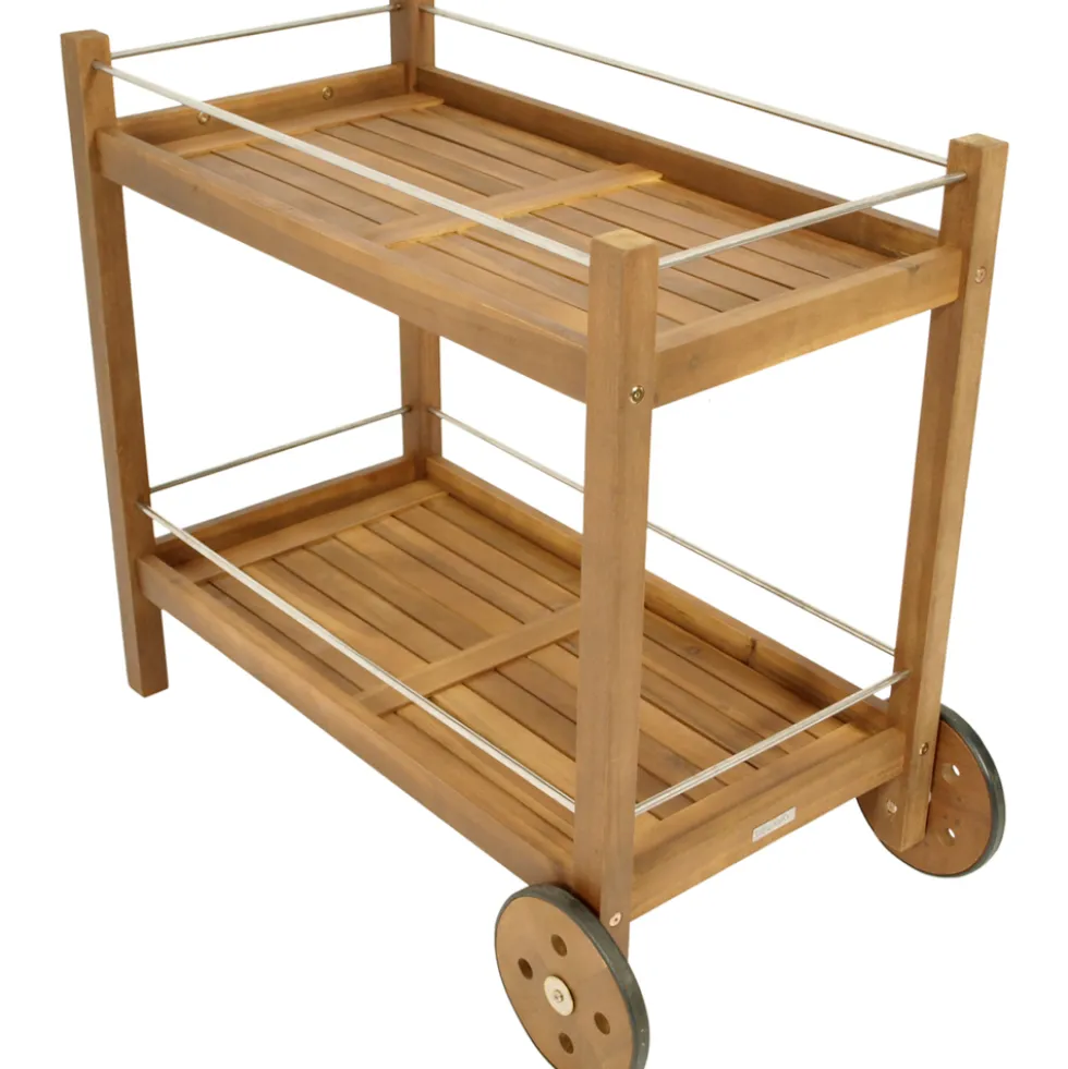 Servierwagen aus Akazienholz