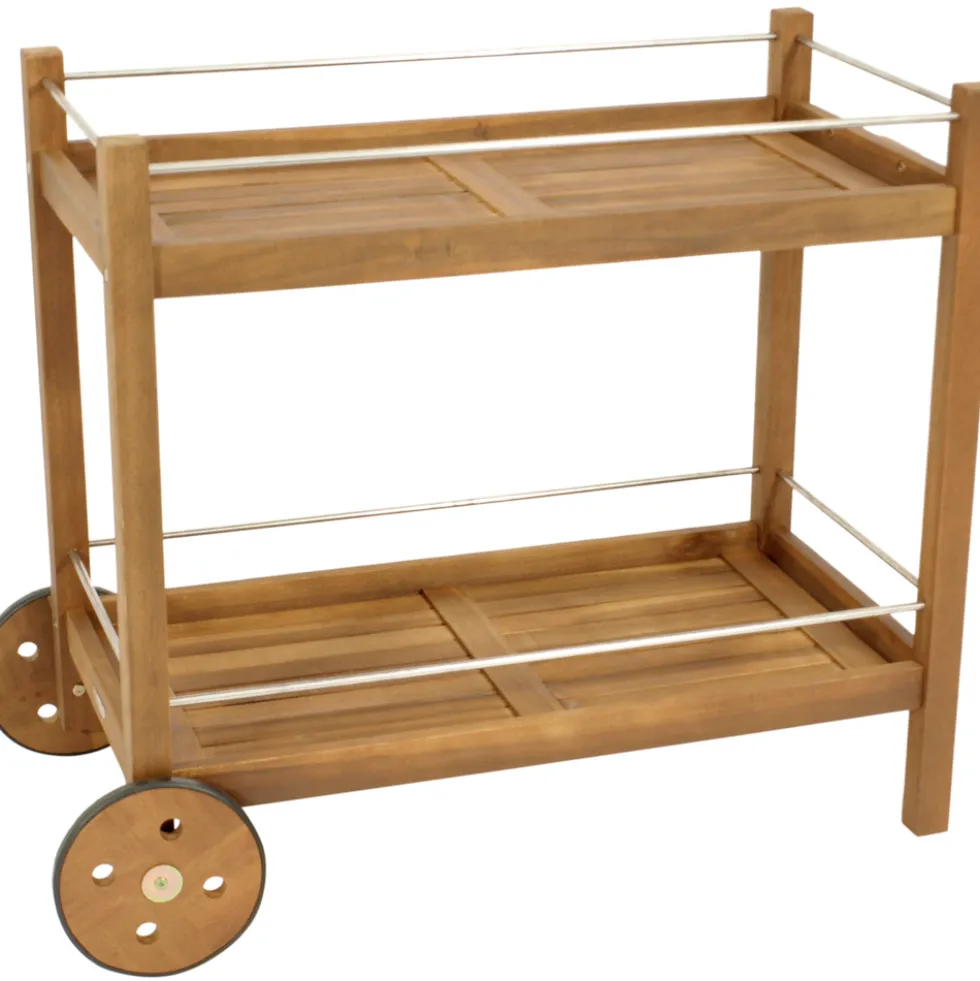 Servierwagen aus Akazienholz