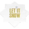 Servietten mit Motiv Let it snow-Schriftzug 20 Stück