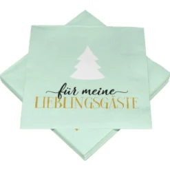 Servietten mit Motiv Schriftzug 20 Stück