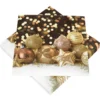 Servietten mit Motiv Sterne creme-gold, 20 Stück