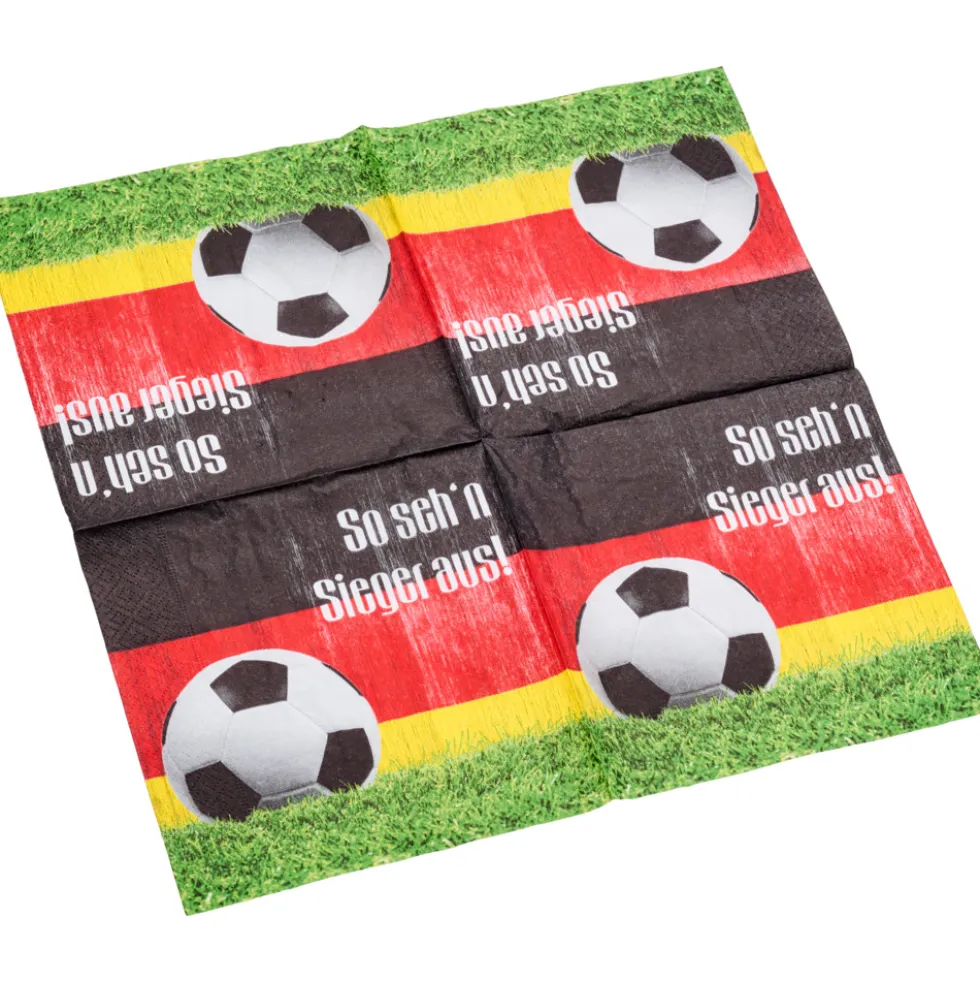Servietten Motiv Fußball 20er Pack