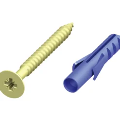 Set Senkkopfschrauben 57 x 75 x 10 mm mit Dübeln