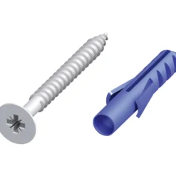 Set Senkkopfschrauben 57 x 75 x 10 mm verzinkt mit Dübeln