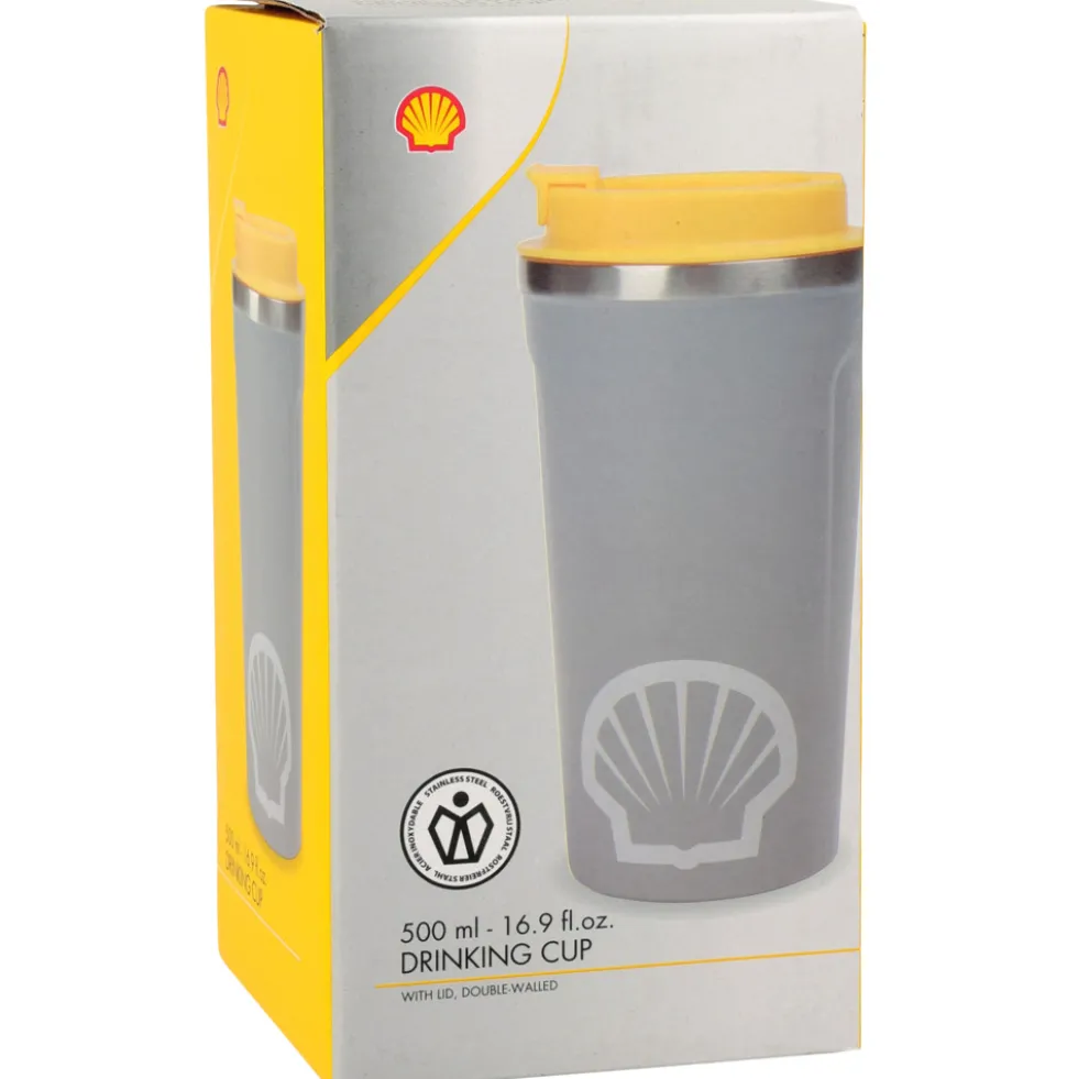 Shell Trinkbecher 500 ml mit Schraubdeckel