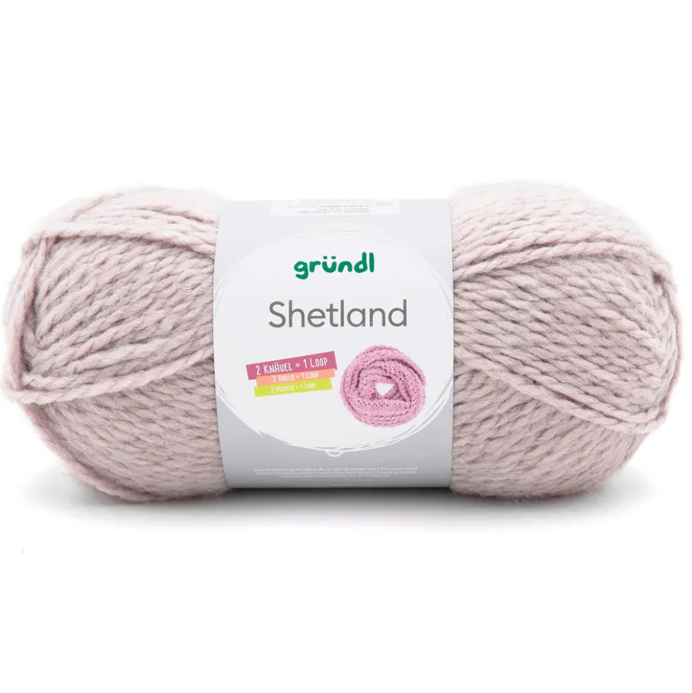 Shetland Wolle 100 g mocca melange
