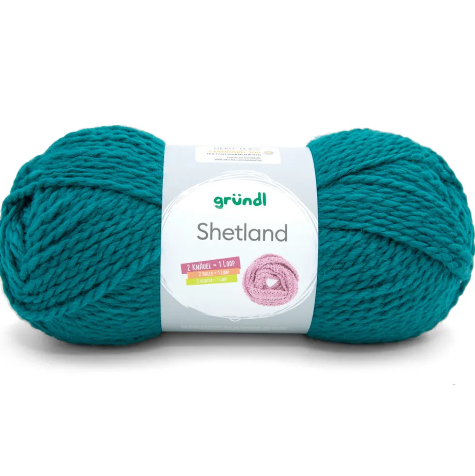 Shetland Wolle 100 g petrol