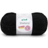 Shetland Wolle 100 g schwarz
