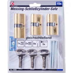 Sicherheits-Profilzylinder-Set gleichschließend